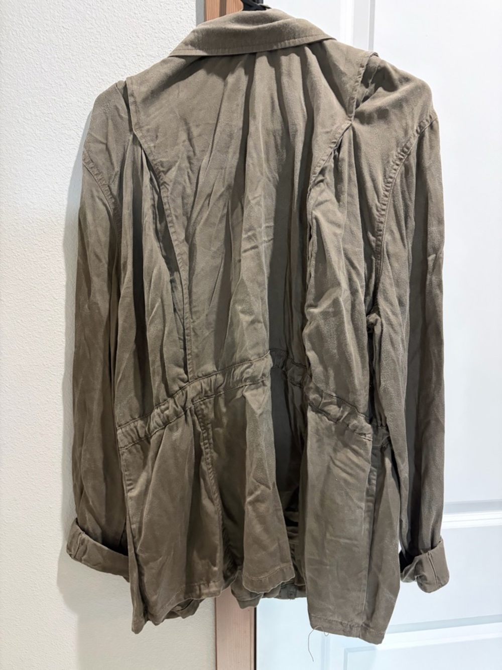 Style & Co Women’s Green Long Sleeve Flap Pockets Military Utility Jacket XXL - Picture 6 of 8
